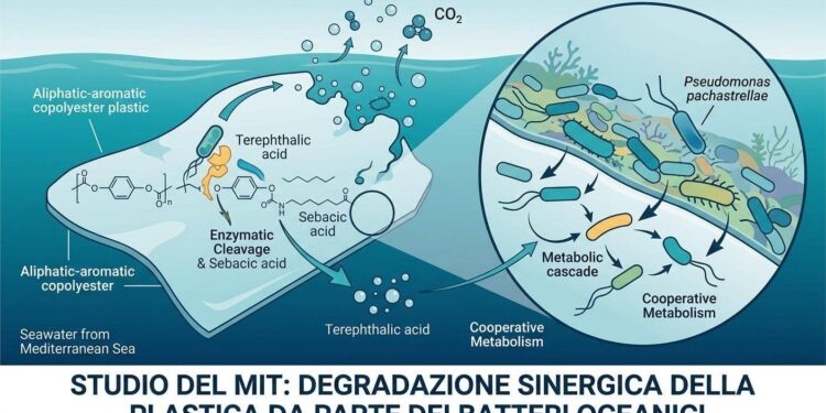 A batteri “spazzini” il compito di divorare la plastica negli oceani
