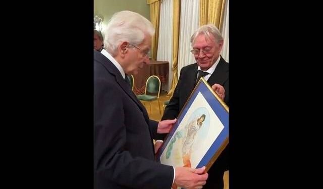 Mattarella incontra a Verona il disegnatore Milo Manara: “La repubblica è sempre giovane”