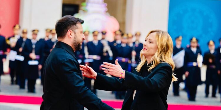 Meloni mercoledì 15 aprile riceve Zelensky a Roma