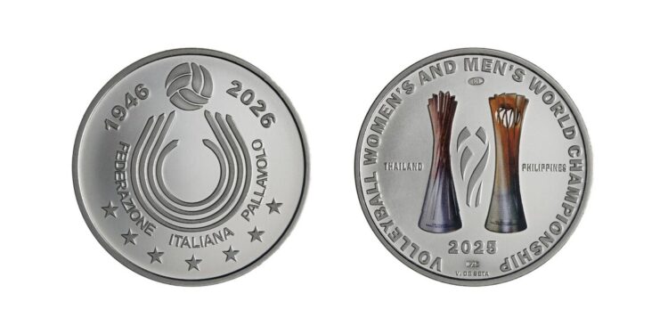 80 anni della Federazione Italiana Pallavolo, il Poligrafico realizza una medaglia