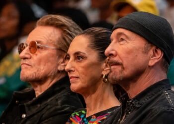 A Città del Messico Sheinbaum e gli U2 insieme per l’infanzia
