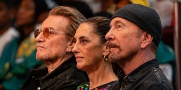 A Città del Messico Sheinbaum e gli U2 insieme per l’infanzia