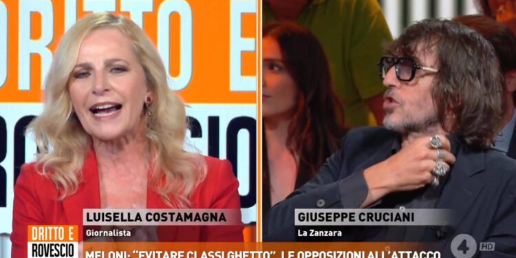 Scontro Costamagna-Cruciani sul decreto Scuola: “Propaganda razzista”, “Non dire minch….”