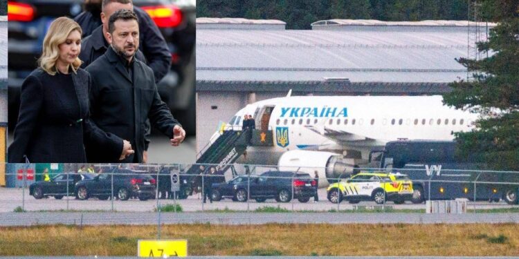 L’aereo di Zelensky “ha rischiato di essere colpito da un drone in volo per Oslo”