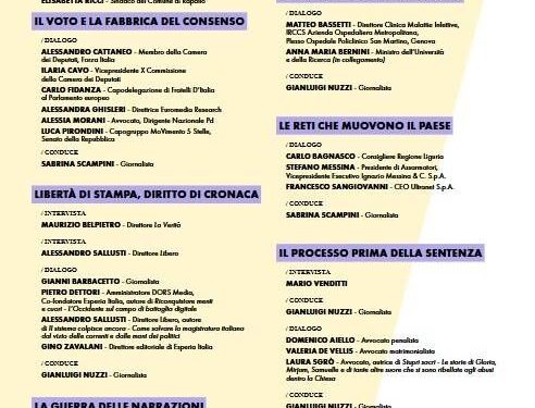 “Le rotte-la guerra delle narrazioni”, torna a Rapallo ‘Liguria d’autore’, tra gli ospiti Tajani, imprenditori e giornalisti